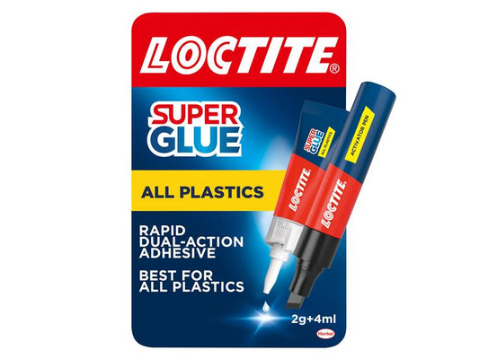 Loctite All Plastics Super Glue, Tube 4ml + Pen 2g LOCAP2GNR