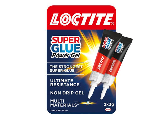 Loctite Super Glue Power Gel, Tube 2 x 3g LOCSGGPD3GNR