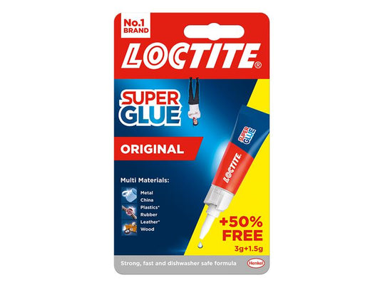 Loctite Super Glue Liquid, Tube 3g + 50% Free LOCSGL3GAVNR