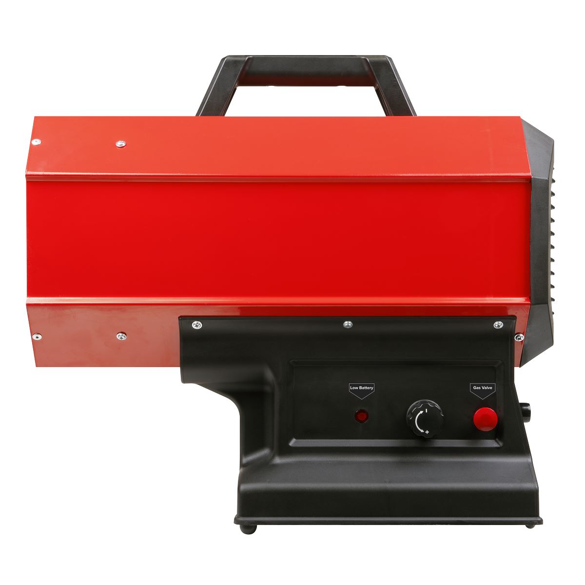 Sealey 230V Space Warmer&reg; Propane Heater 30,000-68,000Btu/hr (9-20kW) with 20V 4Ah Kit LP69CCOMBO