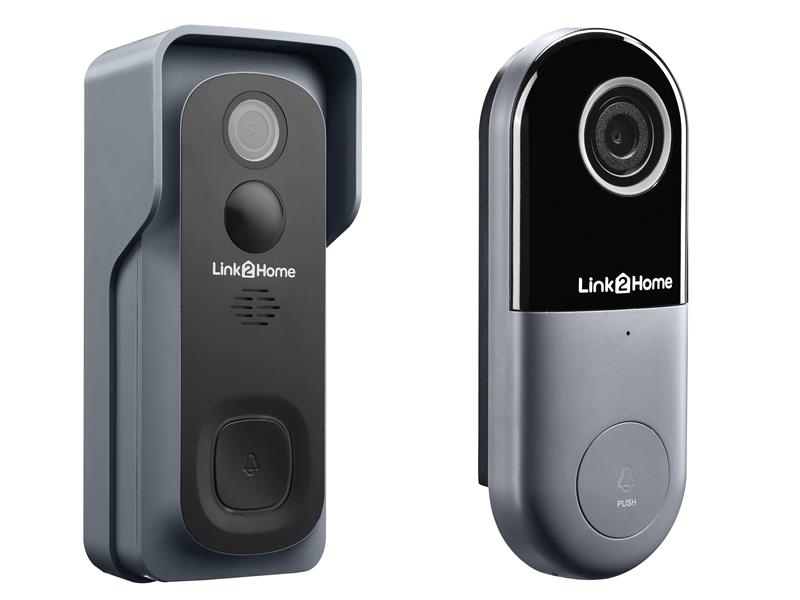 Link2Home Weatherproof (IP54) Battery Smart Doorbell LTHBELLB