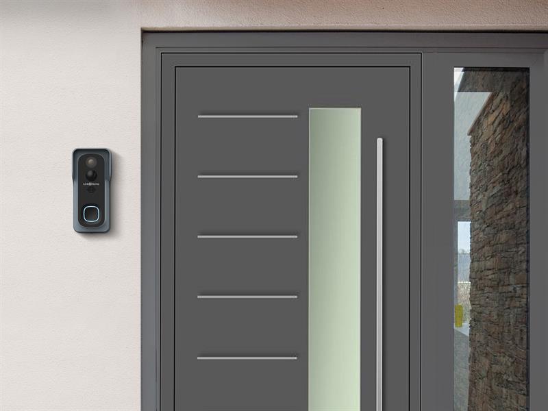 Link2Home Weatherproof (IP54) Battery Smart Doorbell LTHBELLB