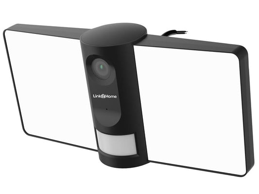 Link2Home Outdoor Smart Floodlight Camera 2K 4MP Black LTHFLOODCAMB