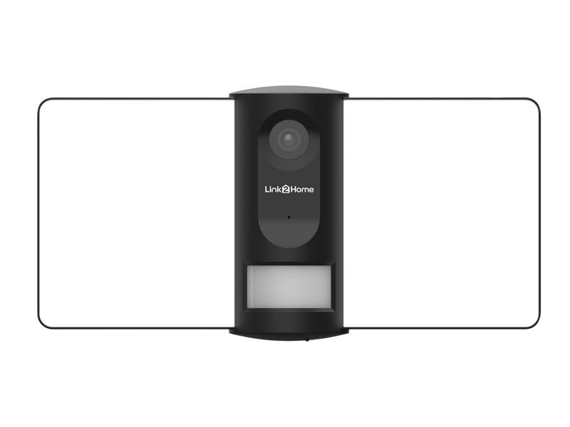 Link2Home Outdoor Smart Floodlight Camera 2K 4MP Black LTHFLOODCAMB