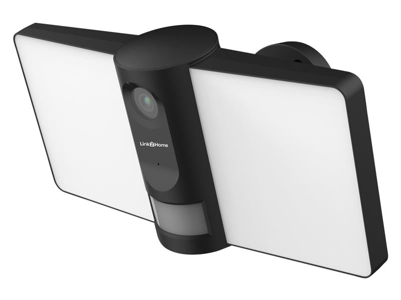 Link2Home Outdoor Smart Floodlight Camera 2K 4MP Black LTHFLOODCAMB
