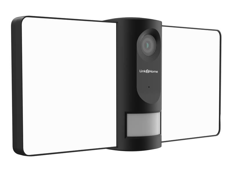 Link2Home Outdoor Smart Floodlight Camera 2K 4MP Black LTHFLOODCAMB