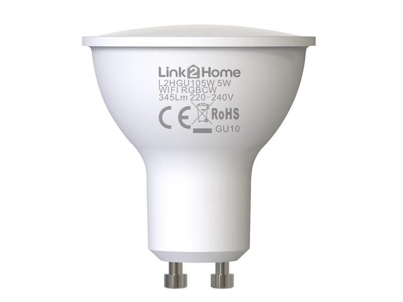 Link2Home Gu10 Wi-Fi Led Lamp With Rgb Pack 4 LTHGU105W4PK