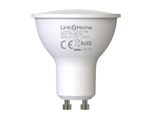 Link2Home Gu10 Wi-Fi Led Lamp With Rgb Pack 4 LTHGU105W4PK