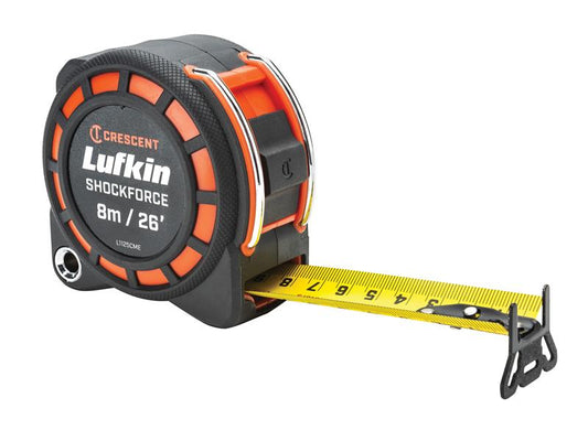 Crescent Lufkin® Shockforce Dual-Sided Tape 8m/26ft (Width 30mm) LUFSFDS826