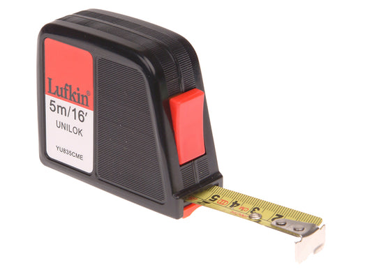 Crescent Lufkin® YU835CME Unilok Pocket Tape 5m/16ft (Width 19mm) LUFYU835