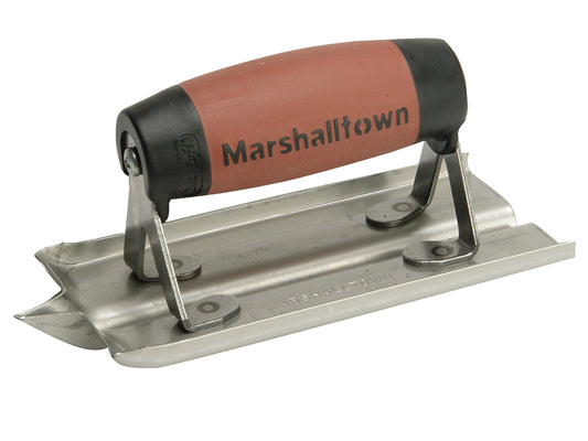 Marshalltown M180D Stainless Steel Groover Trowel DuraSoft® Handle 6 x 3in M/T180D