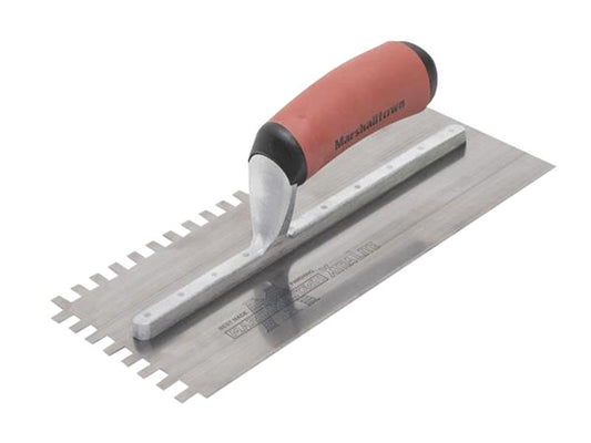 Marshalltown 6mm Stainless Steel Square Notched Trowel DuraSoft Handle M/TM502SSDXH