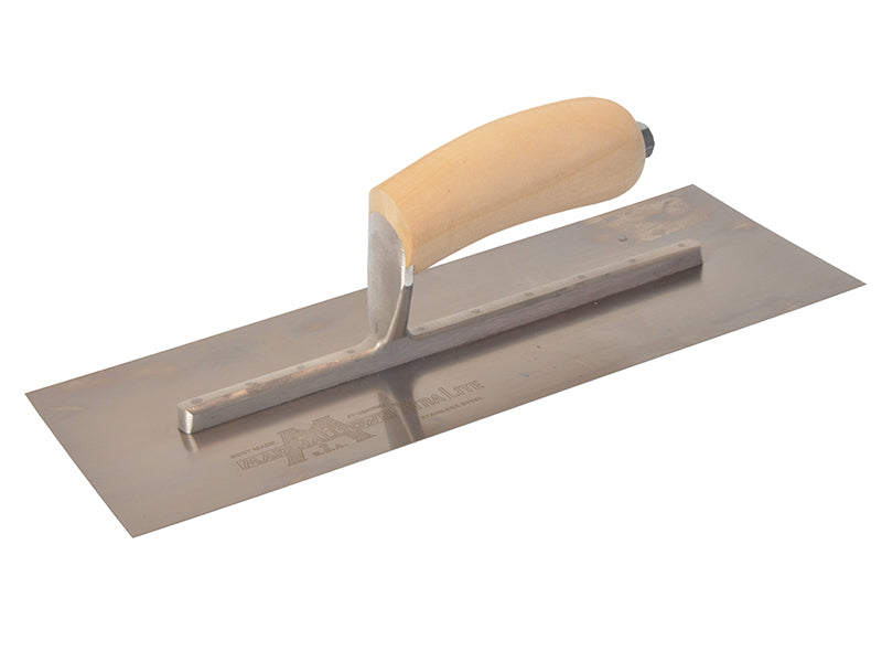 Marshalltown MXS13SS Plasterer's Finishing Trowel Stainless Steel Wooden Handle 13 x 5in M/TMXS13SS