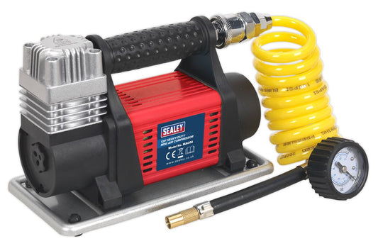 Sealey Tyre Inflator Mini Air Compressor 12V Heavy-Duty MAC04