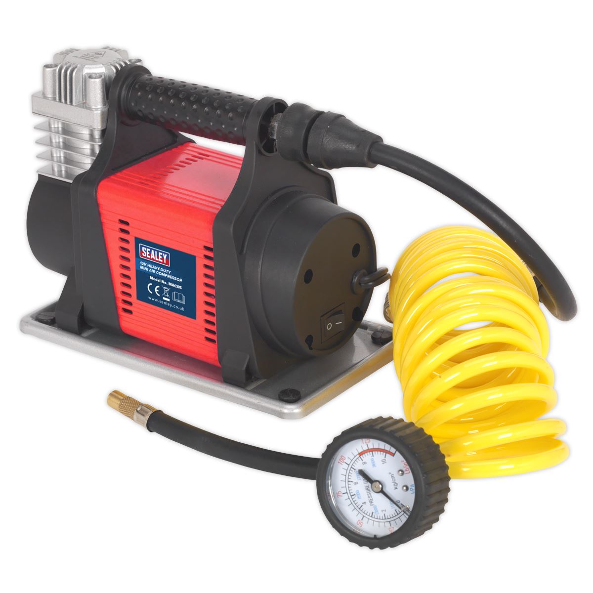Sealey Tyre Inflator Mini Air Compressor 12V Heavy Duty MAC05