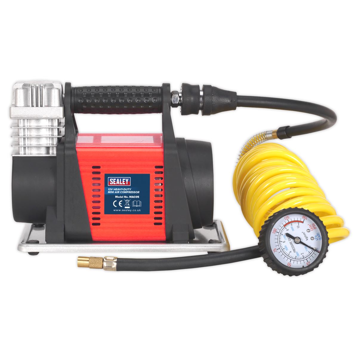 Sealey Tyre Inflator Mini Air Compressor 12V Heavy Duty MAC05