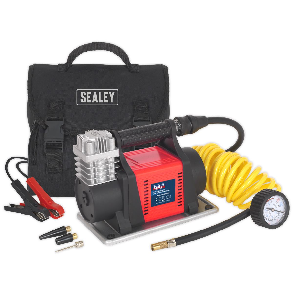 Sealey Tyre Inflator Mini Air Compressor 12V Heavy Duty MAC05