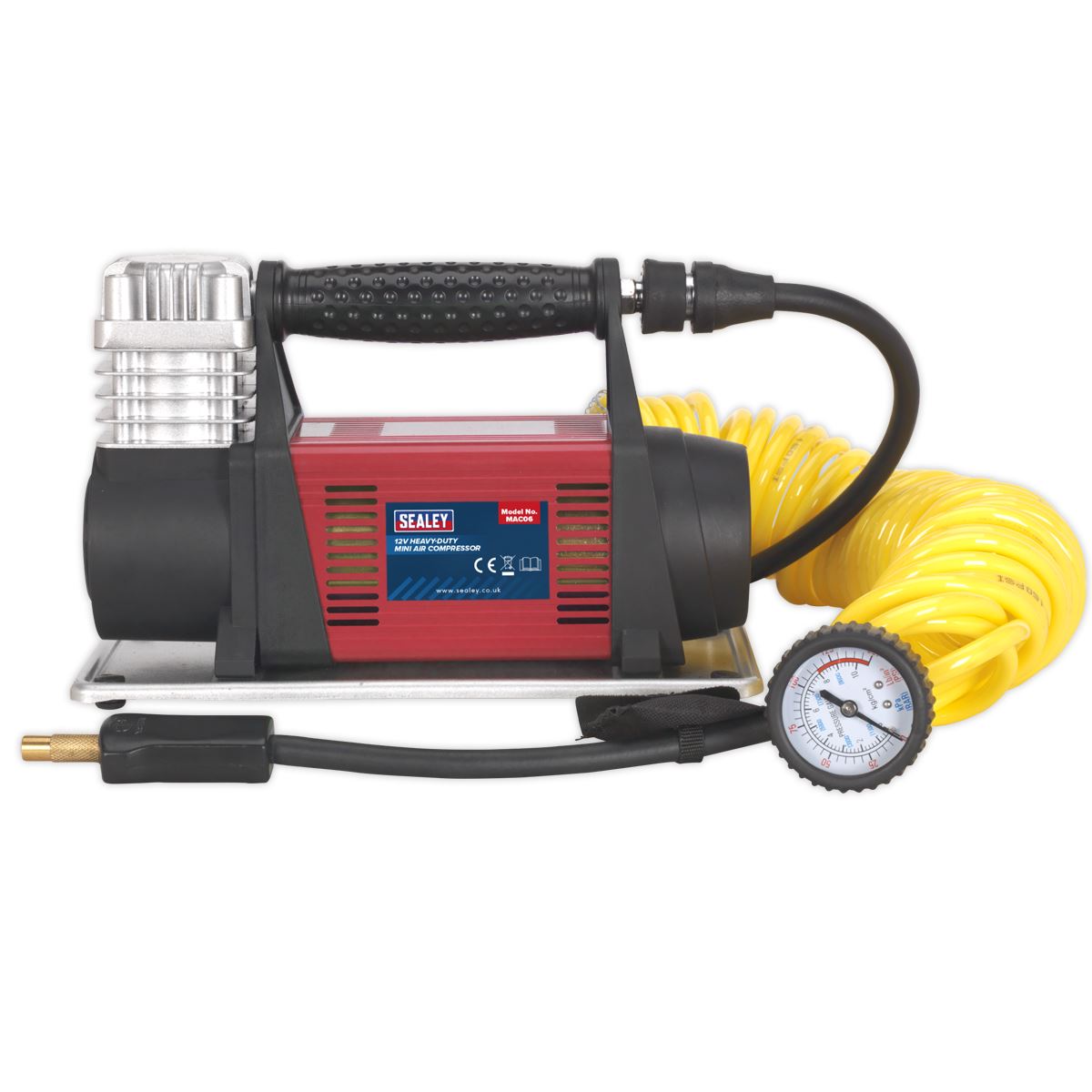Sealey Tyre Inflator Mini Air Compressor 12V Heavy-Duty MAC06