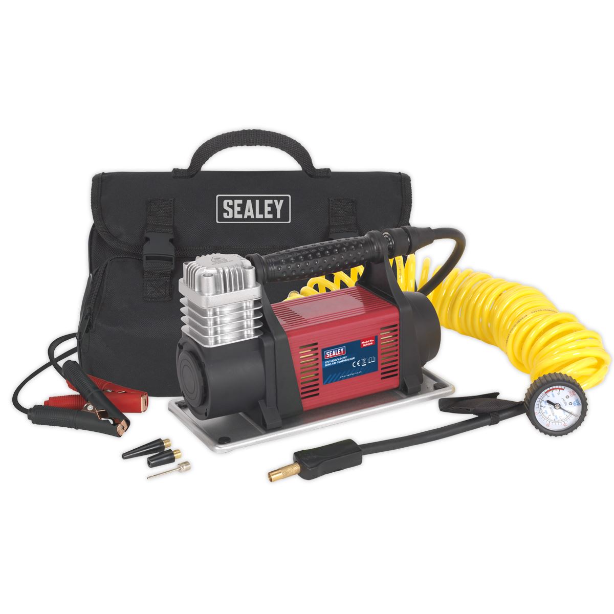 Sealey Tyre Inflator Mini Air Compressor 12V Heavy-Duty MAC06