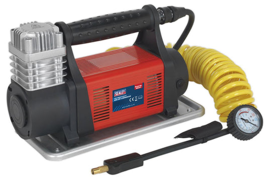 Sealey Tyre Inflator Mini Air Compressor 12V Heavy-Duty MAC07