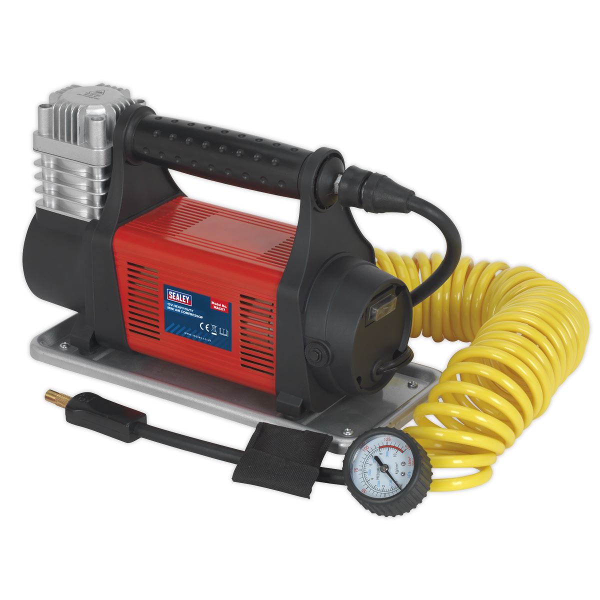 Sealey Tyre Inflator Mini Air Compressor 12V Heavy-Duty MAC07