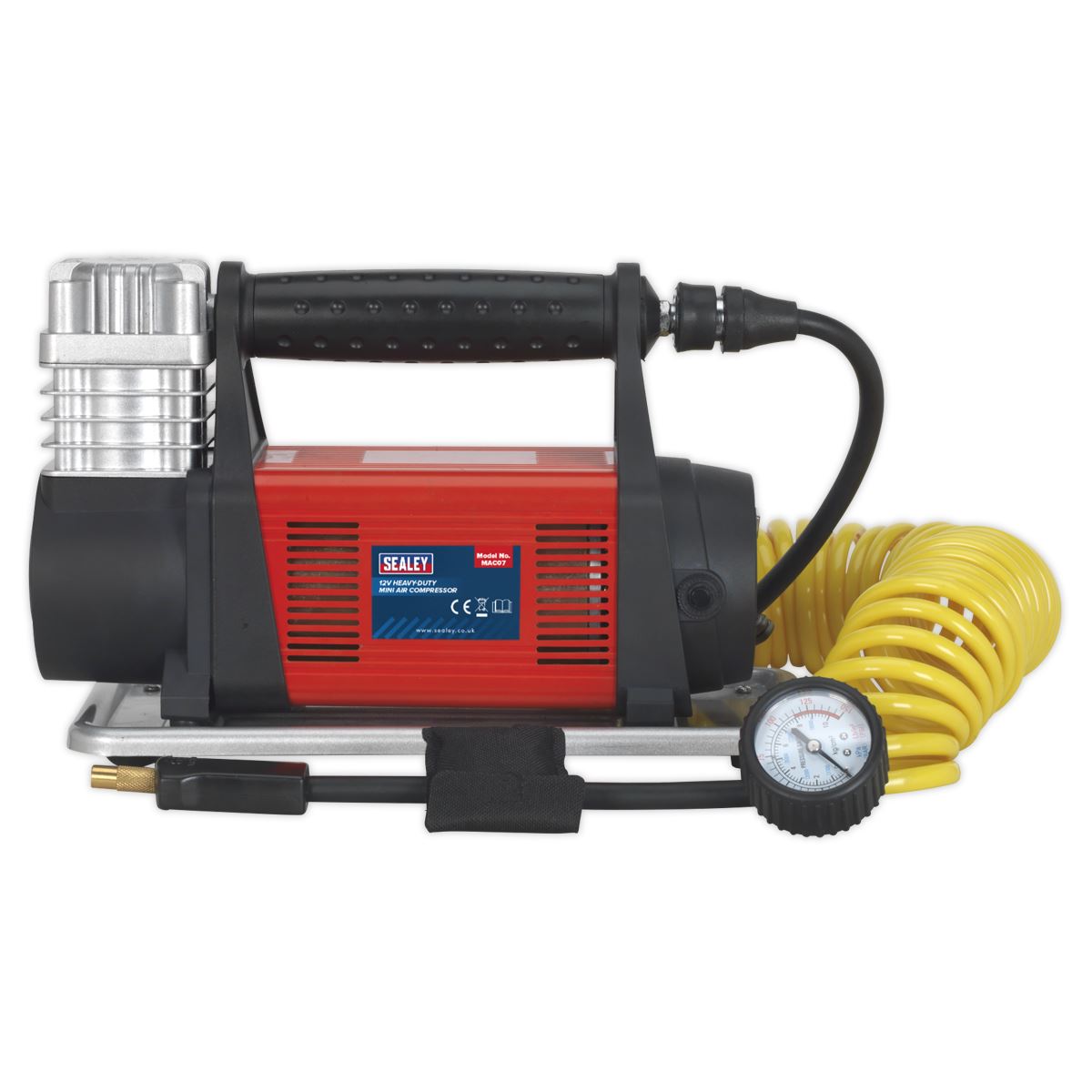 Sealey Tyre Inflator Mini Air Compressor 12V Heavy-Duty MAC07