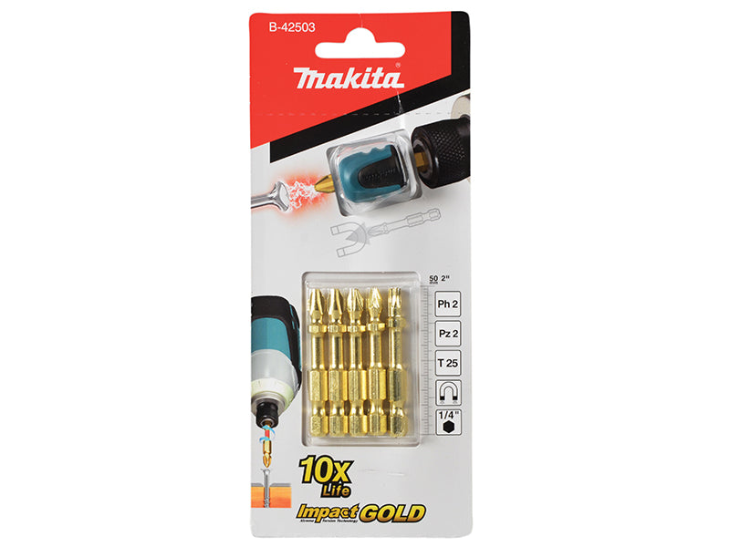 Makita B-42503 Mag Boost Bit Set, 6 Piece MAKB42503