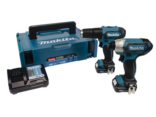 Makita CLX228AJ 12Vmax CXT Twin Pack 12V 2 x 2.0Ah MAKCLX228AJ