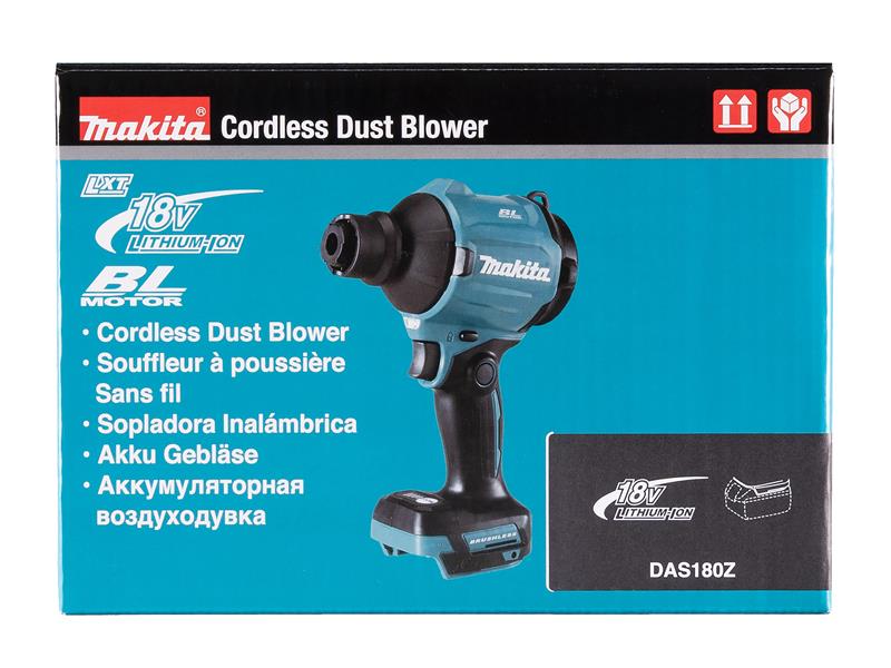 Makita LXT Cordless Dust Blower 18V Bare Unit Variety Of Tip Nozzles MAKDAS180Z