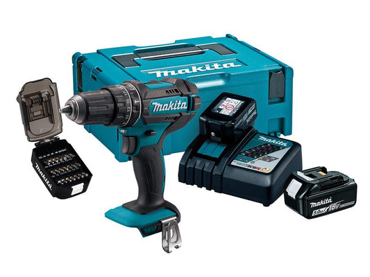 Makita Combi Drill 18V 2 x 5.0Ah Li-ion 50th Anniversary LXT DHP482JX14