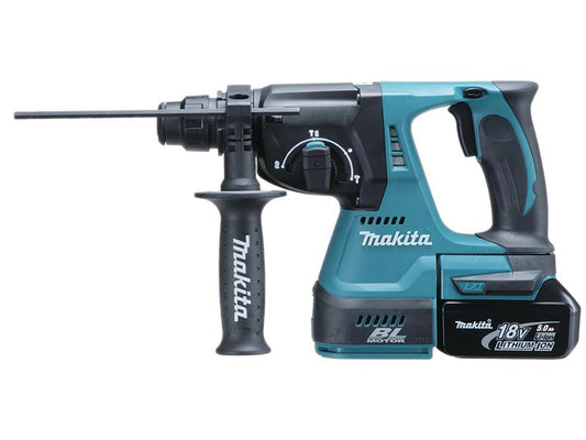 Makita DHR242RTJ SDS Plus BL Hammer Drill 18V 2 x 5.0Ah Li-ion MAKDHR242RTJ