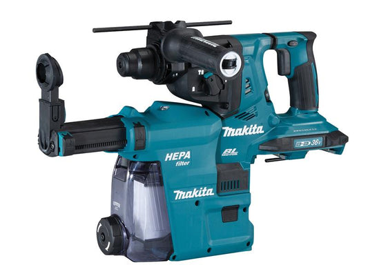 Makita DHR281ZWJ LXT Rotary Hammer + Extractor 36V (2 x 18V) Bare Unit MAKDHR281ZWJ