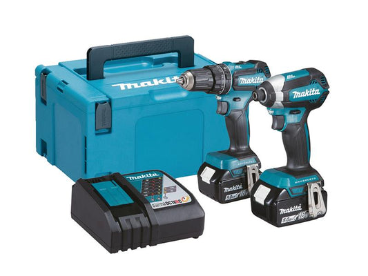 Makita DLX2283TJ LXT Combo Twin Pack 18V 2 x 5.0Ah Li-ion MAKDLX2283TJ