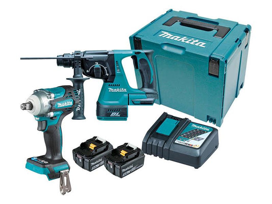 Makita DLX2372TJ Twin Pack 18V 2 x 5.0Ah Li-ion MAKDLX2372TJ