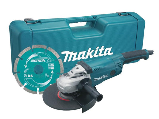 Makita 230mm Angle Grinder With Case And Diamond Wheel 2000W 110V GA9020KD
