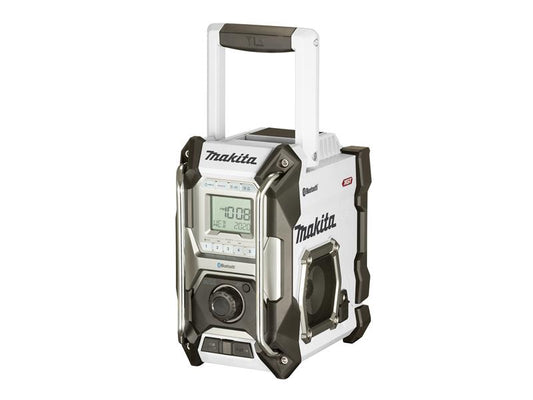 Makita MR002GZ01 Bluetooth® Job Site Radio White 240V & Li-ion Bare Unit MAKMR002GZ01