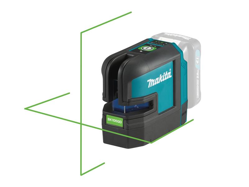 Makita CXT Cross Line Laser 12V Bare Unit Range 35m Class 2 IP54 SK105GDZ