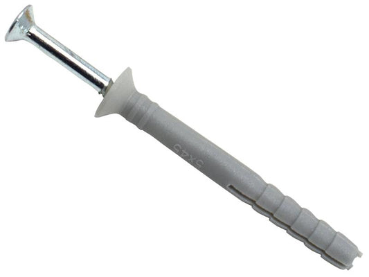 MASONMATE Nylon Hammer In Fixing 5 x 45mm Pack Of 200 MAMHF545