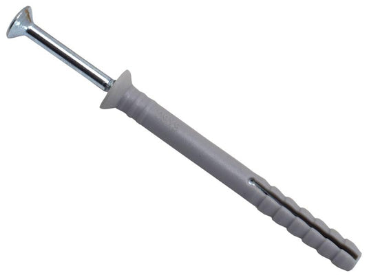MASONMATE Nylon Hammer In Fixing 6 x 60mm Pack Of 100 MAMHF660