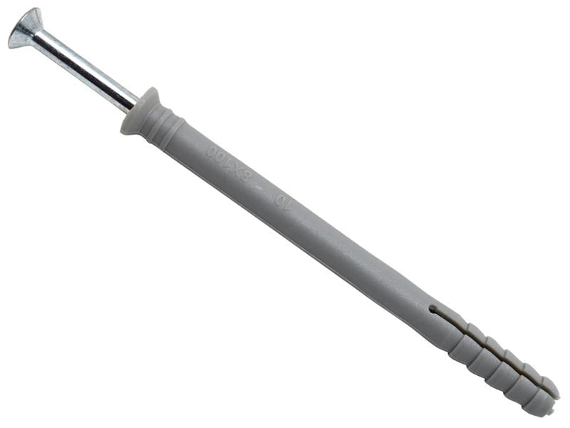 MASONMATE Nylon Hammer In Fixing 8 x 100mm Pack Of 100 MAMHF8100
