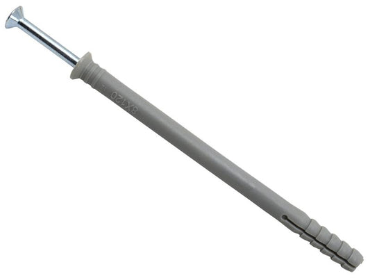 MASONMATE Nylon Hammer In Fixing 8 x 120mm Pack Of 50 MAMHF8120