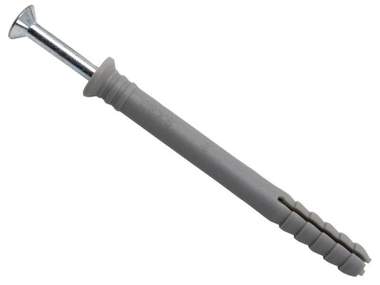 MASONMATE Nylon Hammer In Fixing 8 x 80mm Pack Of 100 MAMHF880