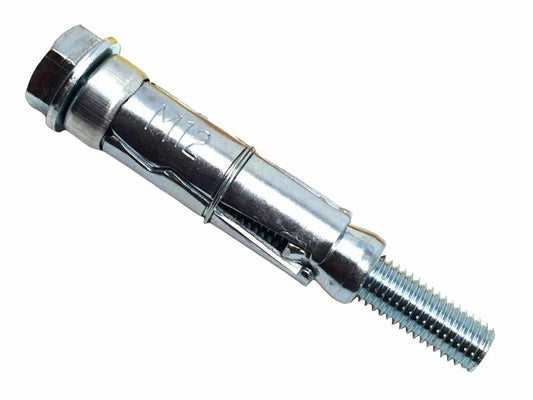 MASONMATE Loose Bolt Shield Anchor M12 x 25mm 20 Masonry Concrete MAMSALBM1225