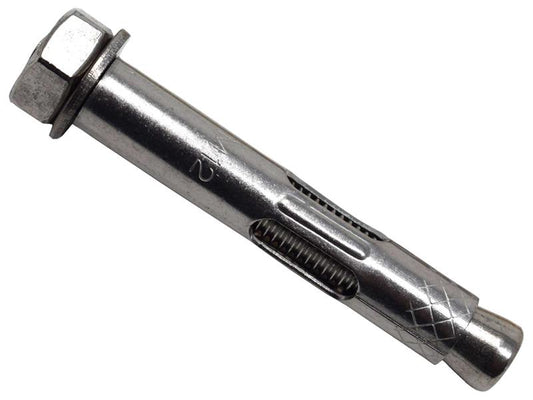 MASONMATE Stainless Steel Hex Nut Sleeve Anchor M12 x 75mm Pk 25 MAMSAM1275SS