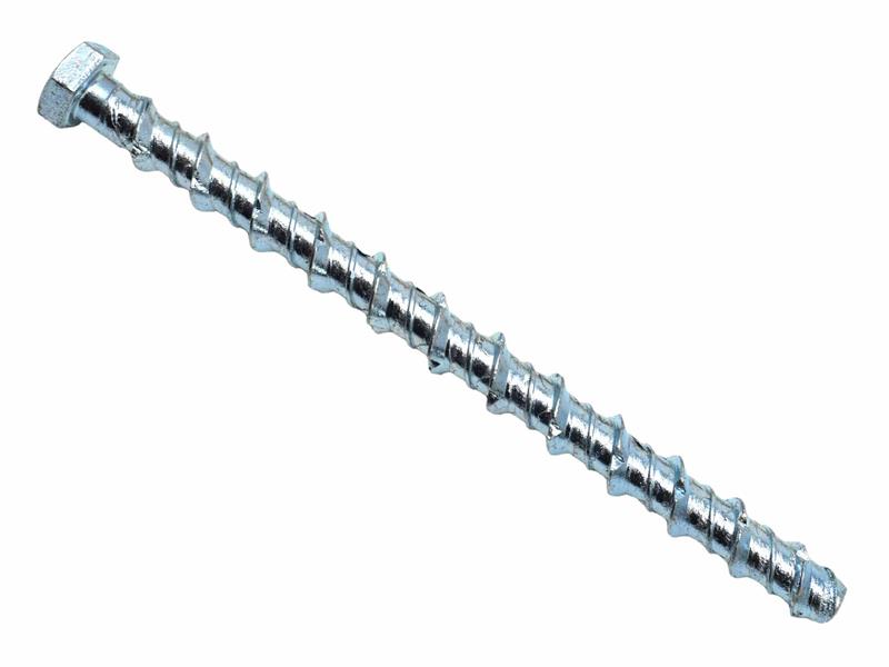 MASONMATE Hex Head Concrete Screwbolt M6 x 100mm Box 100 MAMSBHM6100
