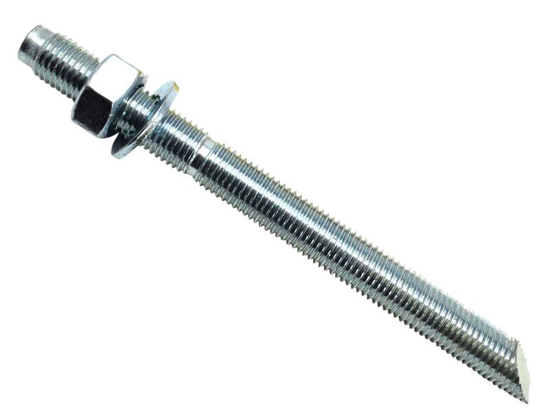 MASONMATE Zinc Plated Stud M16 x 190mm Pack 10 With A Nut And Washer MAMSTUDM16