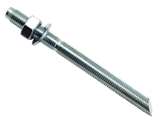 MASONMATE Zinc Plated Stud M16 x 190mm Pack 10 With A Nut And Washer MAMSTUDM16