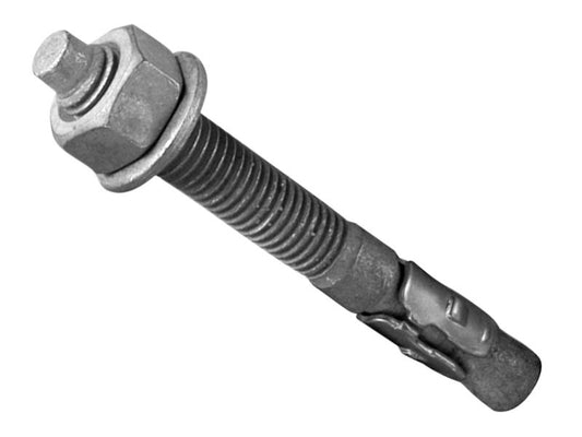 MASONMATE Galvanised Through Bolt M10 x 125mm Box Of 25 MAMTBGM10125