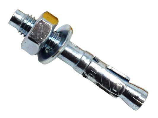 MASONMATE Zinc Plated Through Bolt M10 x 65mm 100 Columns Beams etc MAMTBZM1065