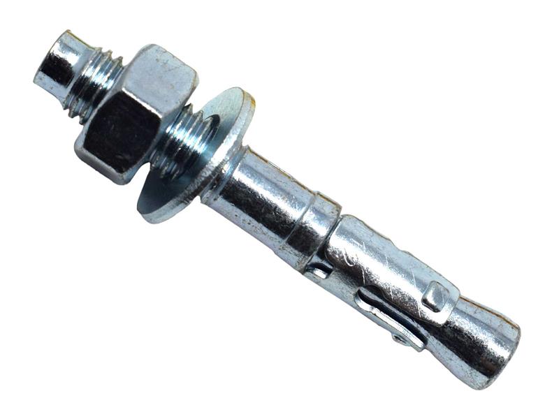 MASONMATE Zinc Plated Through Bolt M12 x 80mm 50 Columns Beams etc MAMTBZM1280